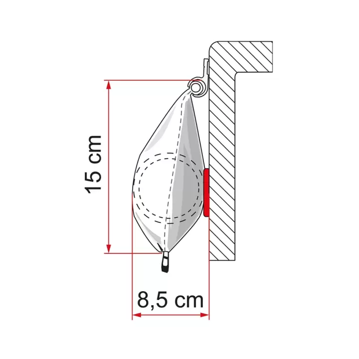 Fiamma CaravanStore 255 x 225 Beyaz Torba Tipi Tente