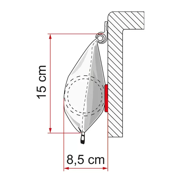 Fiamma CaravanStore XL 280 x 250 Beyaz Torba Tipi Tente