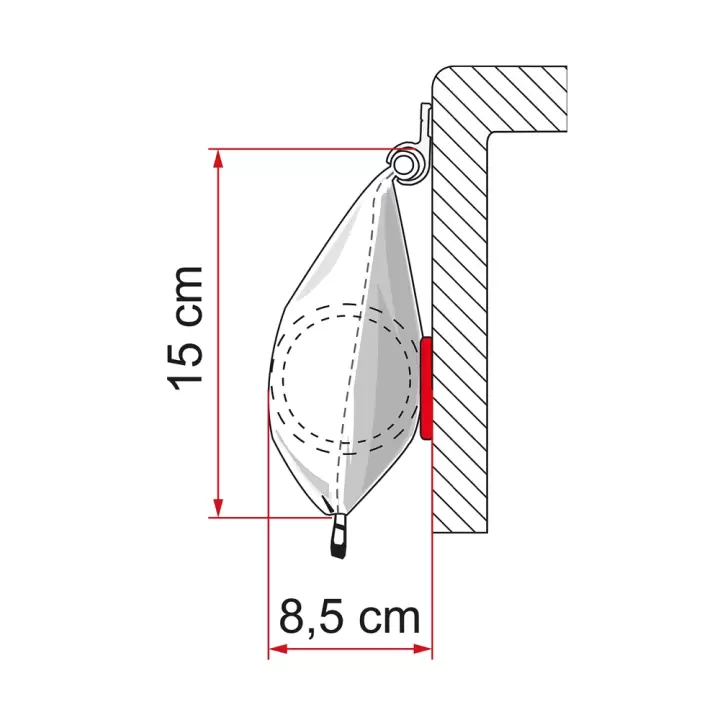 Fiamma CaravanStore XL 360 x 250 Beyaz Torba Tipi Tente