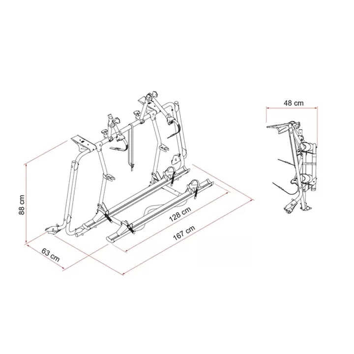 Fiamma Carry-Bike VW T5. T6 Pro 2 li Bisiklet Taşıyıcı