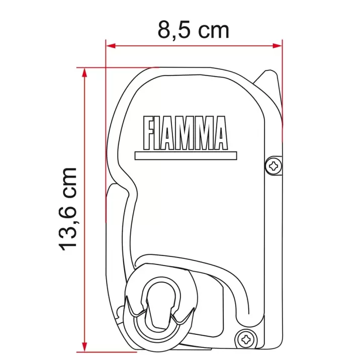 Fiamma F45s 2.60 x 2.00 Beyaz Kasetli Duvar Tipi Karavan Tentesi