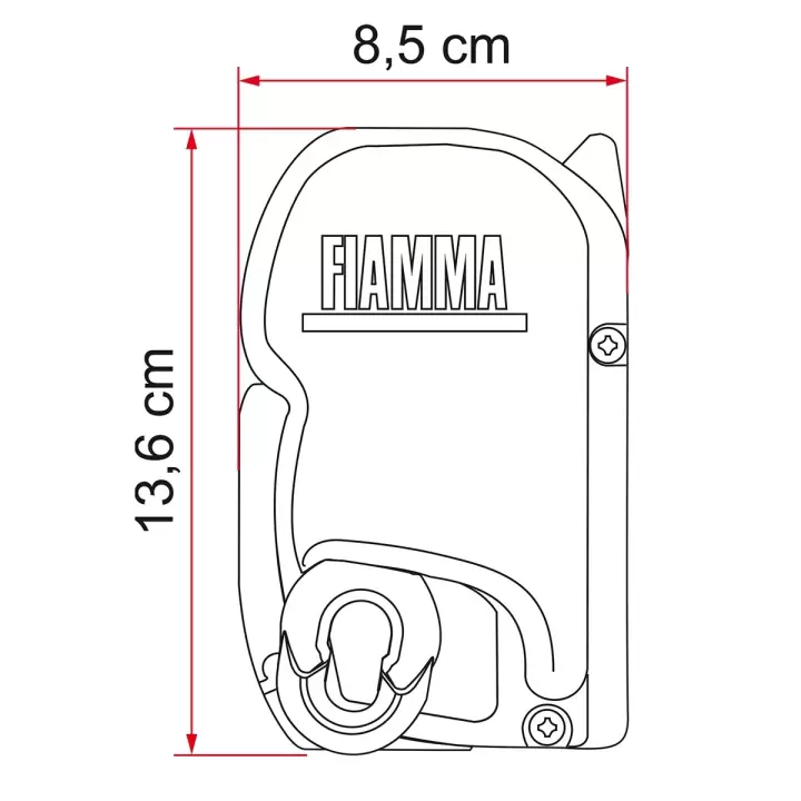 Fiamma F45s 4.50 x 2.50 Beyaz Kasetli Duvar Tipi Karavan Tentesi