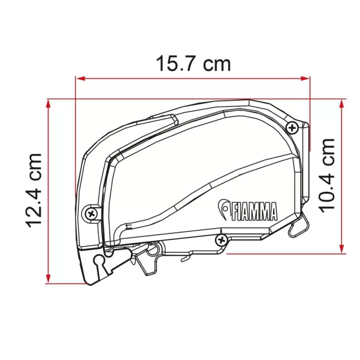 Fiamma F80L 5.00x2.75 Beyaz Çatı Tipi Kasetli Tente