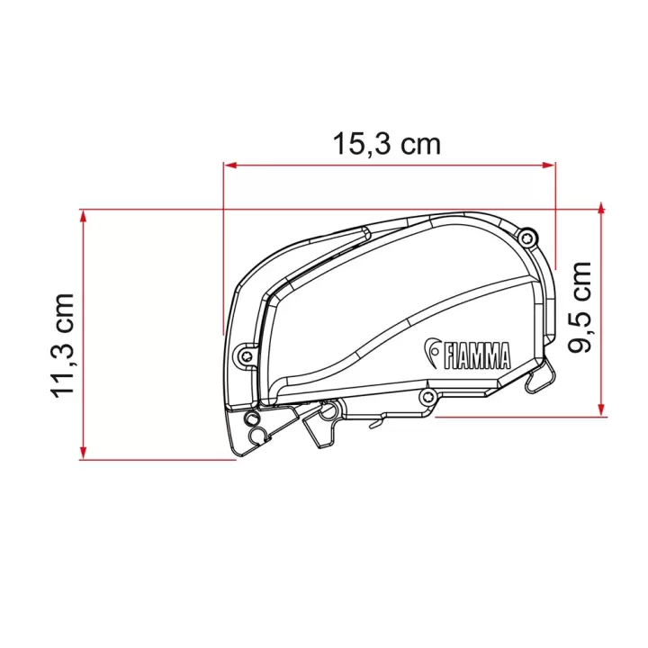 Fiamma F80s 3.20 x 2.50 Beyaz Çatı Tipi Tente