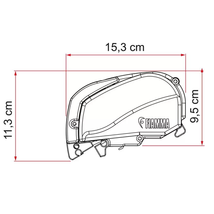 Fiamma F80s 3.70 x 2.50 Beyaz Çatı Tipi Tente