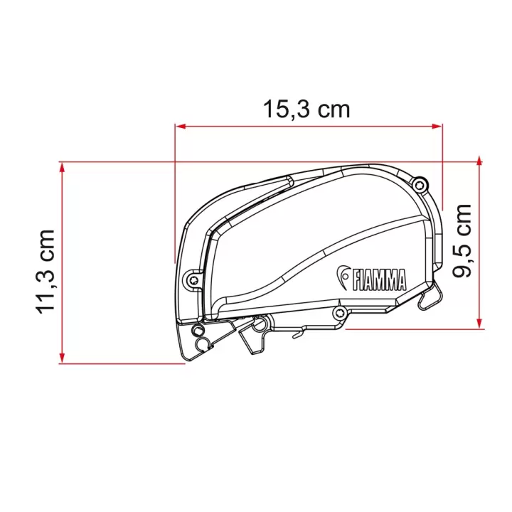 Fiamma F80s 4.00 x 2.50 Beyaz Çatı Tipi Tente