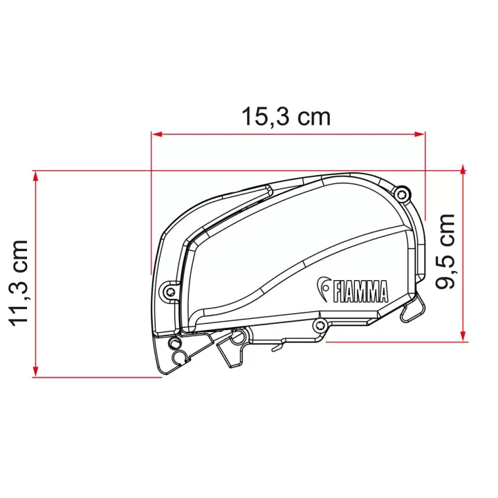 Fiamma F80s 4.50 x 2.50 Beyaz Çatı Tipi Tente