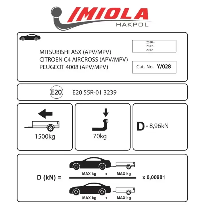 Hakpol - Mitsubishi ASX 2010 Ve Sonrası Çeki Demiri