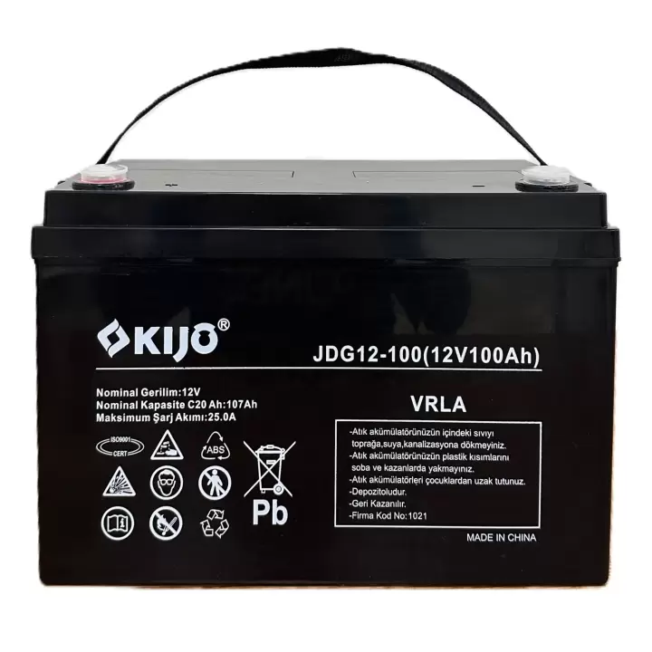 KIJO 12V 100A JDG Serisi 2300 Derin Döngü AGM JEL Akü