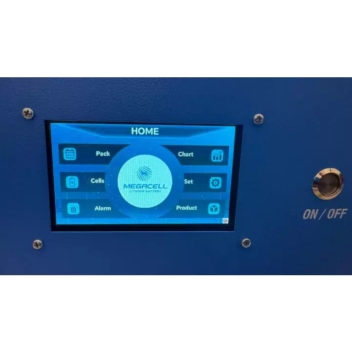 MEGACELL LiFePO4 25.6V 200Ah Bluetooth Dokunmatik Ekran Lityum Demir Fosfat Akü