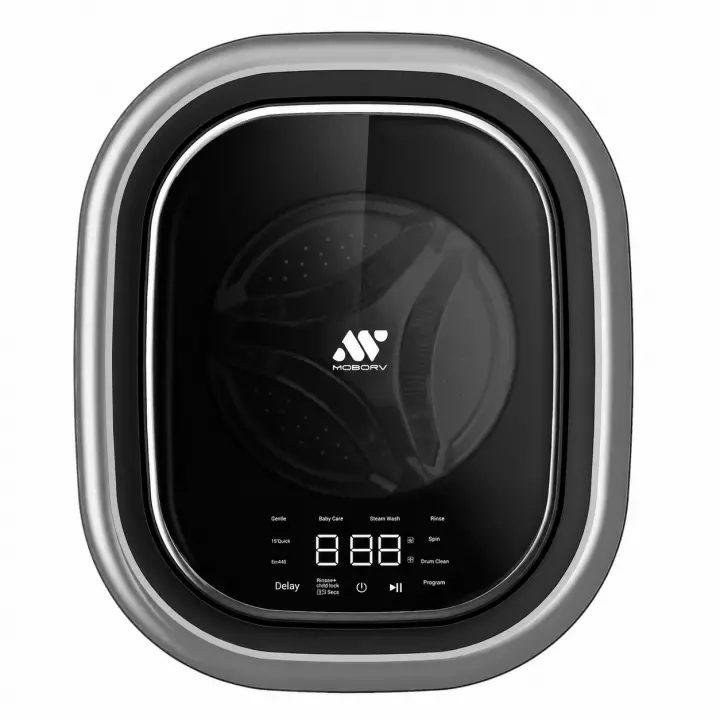 MOBORV M21 2,5kg Gri Mini Tekne ve Karavan Çamaşır Makinesi