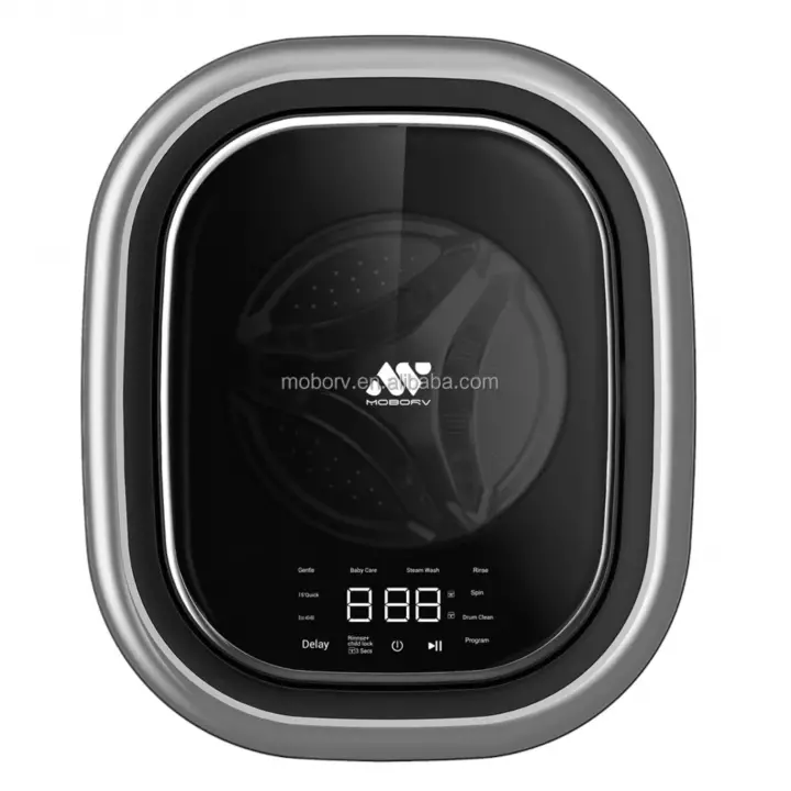 MOBORV M21 2,5kg Gri Mini Tekne ve Karavan Çamaşır Makinesi