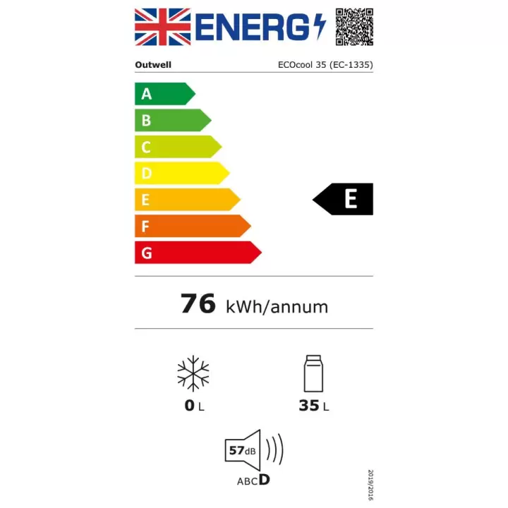 Outwell ECOcool Slate Grey 35 Litre 12V/230V Portatif Soğutucu