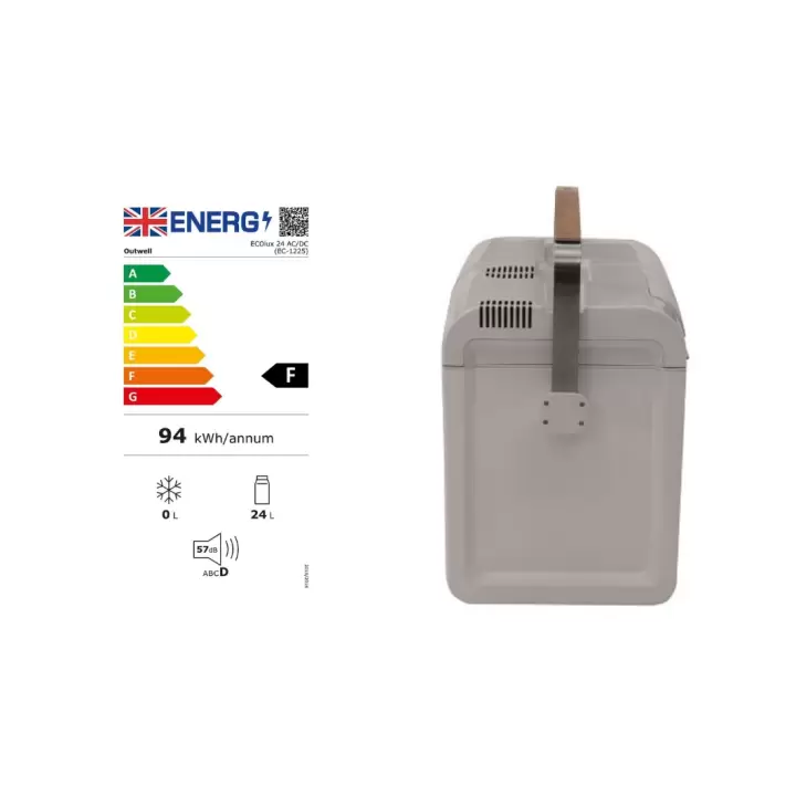 Outwell ECOlux 24 Litre Light Grey 12V/230V Buz Dolabı