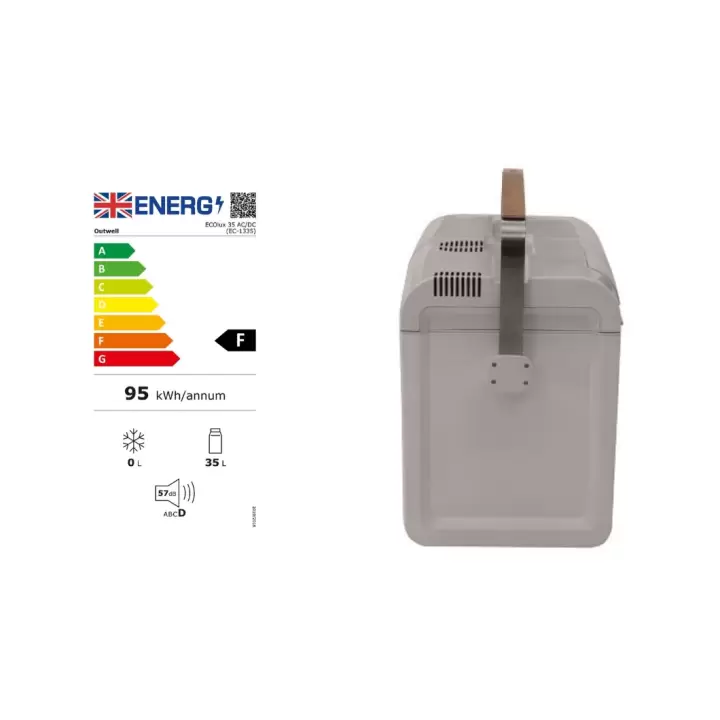 Outwell ECOlux 35 Litre Light Grey 12V/230V Buz Dolabı