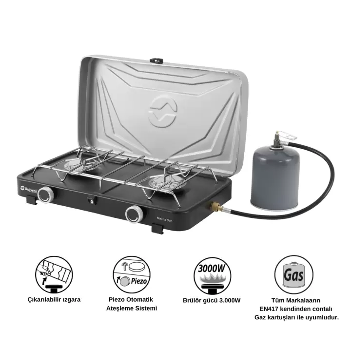 Outwell Mauna Duo Stove İkili Kamp & Karavan Ocağı