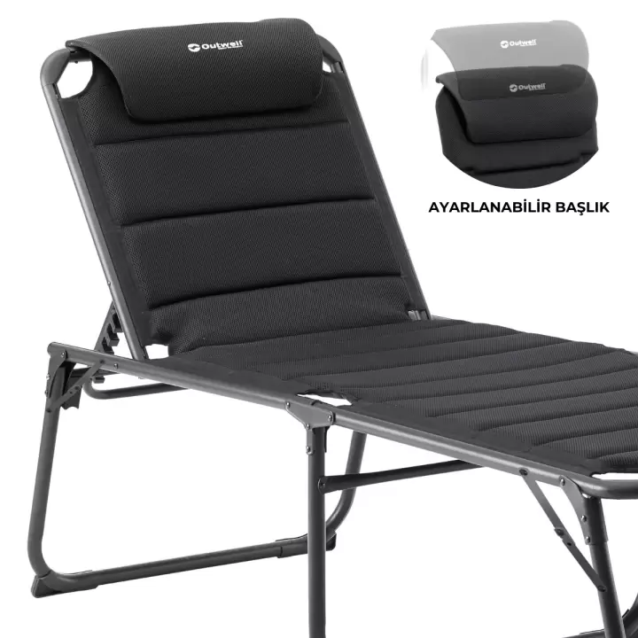 Outwell Samoa Premium Ultra Konforlu 5 Pozisyonlu Katlanır Şezlong