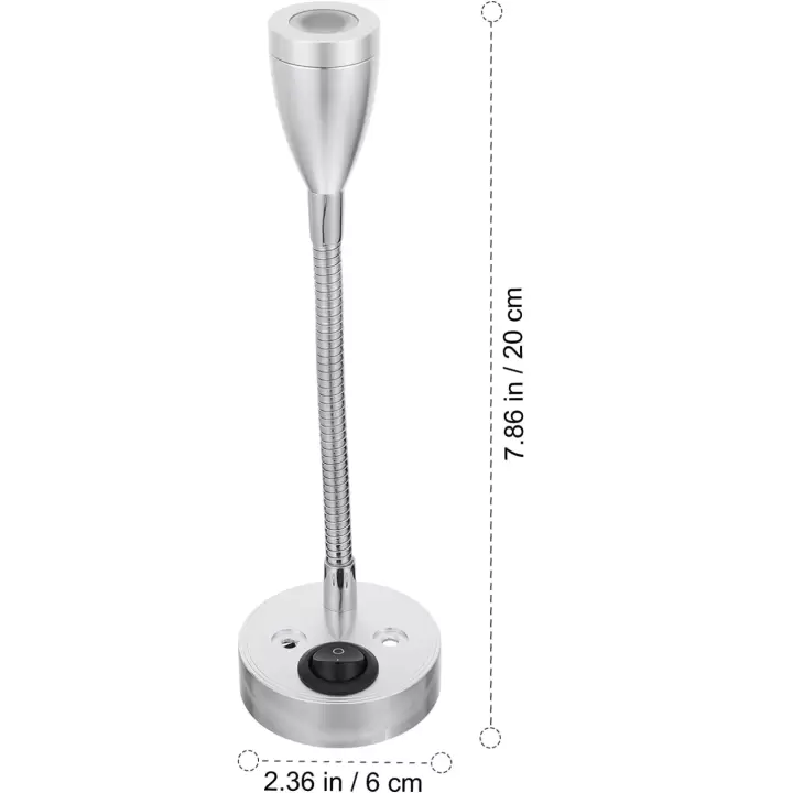 Tehaux 3W 12V Günışığı Spiral Tekne, Karavan Kitap Okuma Lambası