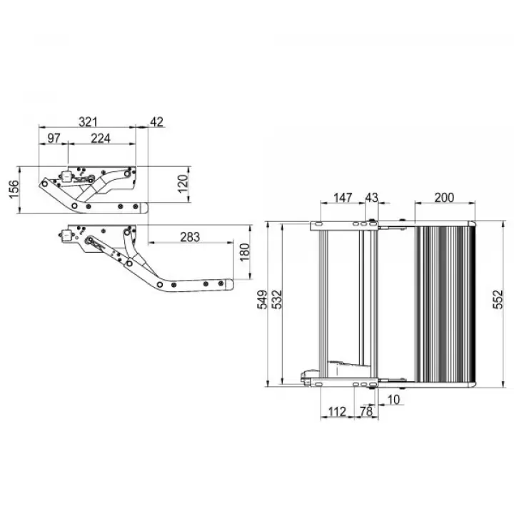 Thule Tek Adım 12V 550mm Elektrikli Kayar Basamak