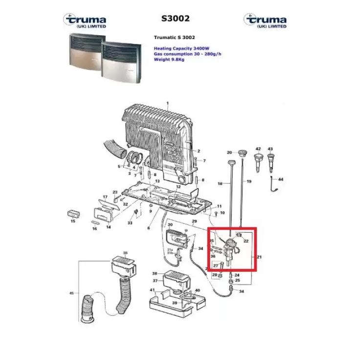 Turma S3002-S5002 Isıtıcı Ateşleme Emniyet Valfı