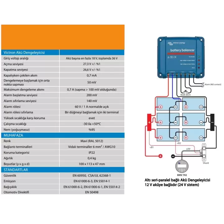 Victron Battery Balancer Akü Şarj Dengeleyicisi