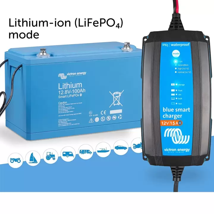 Victron Blue Smart IP22 Charger 220V 12V 15A (1) Akü Şarj Cihazı