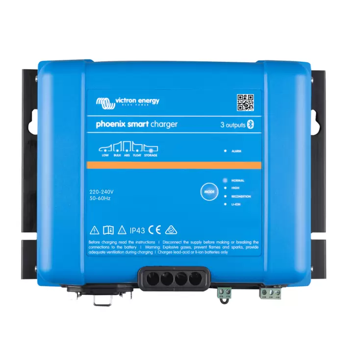 Victron Phoenix Smart IP43 24/16 (3) 230V 24V 16 Amper 3 Çıkışlı Akü Şarj Cihazı