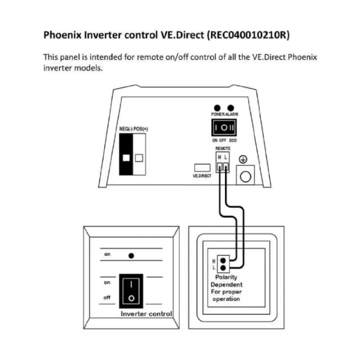 Victron Phoenix VE.Direct İnvertör Kontrol Cihazı