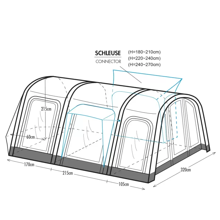 Westfield Aquila Pro 560 x 320 cm Kamp ve Motokaravan Havalı Çadır