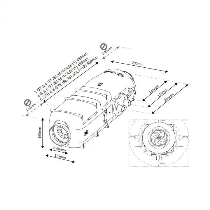 Whale Heat Air 4G 4Kw LPG Araç Altı Gazlı Karavan Ortam Isıtıcı