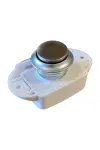 Einstein EI-BL01N-WPC Büyük Basmalı Karavan Dolap Kapı Kilidi İnci Krom 26 mm