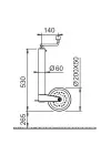 Al-Ko 500 kg Krikolu Ön Destek Tekeri 60mm