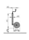 Al-Ko Tekerden Stoplu 48mm 150Kg Karavan/Römork Destek Tekerleği