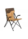 Aygaz Outdoor Kahverengi 120Kg Çelik Katlanır Kamp Sandalyesi