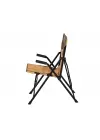 Aygaz Outdoor Kahverengi 120Kg Çelik Katlanır Kamp Sandalyesi