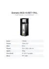 Dometic RCD 10.5ET Kompresörlü Karavan Buzdolabı 176 L 12/24 V, TFT Ekran, Çift Yönlü Kapı (9600050528)