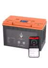 HDA Power Poseidon 12.8V 100 Amper 5000 Döngü. Bluetooth Lityum LifePO4 Akü