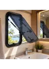 Jarup Flat Açılır Karavan Penceresi 45x50 cm Siyah (JR4550FB)