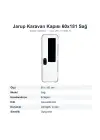Jarup Karavan Giriş Kapısı 60x181 cm Sağ Model (JR1-18160D-R)