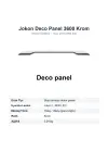 Jokon L 3600 Karavan Stop Lambası Krom Dekor Paneli Deco Panel (JK19.2053.000)