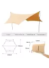 KingCamp Albano 5 Glamping Tarp UPF50+ I 410x410 Khaki