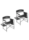 KingCamp Ash Comfort İkili Set Katlanır Kamp Sandalyesi Grey