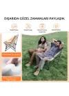 KingCamp Lemon Lux Double Ultra Konforlu Çift Kişilik Kamp Sandalyesi Khaki