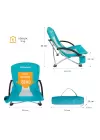 KingCamp Lilac Beach Chair Plaj ve Dinlenme Sandalyesi Cyan