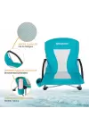 KingCamp Lilac Beach Chair Plaj ve Dinlenme Sandalyesi Cyan