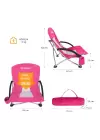 KingCamp Lilac Beach Chair Plaj ve Dinlenme Sandalyesi D.Rose