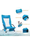 KingCamp Lilac High Comfort Plaj ve Dinlenme Sandalyesi Blue