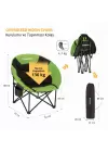 KingCamp Moon Ultra Konforlu Kamp Sandalyesi B.Green