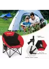 KingCamp Moon Ultra Konforlu Kamp Sandalyesi B.Red