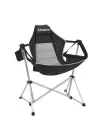 KingCamp Orchid Salıncaklı Katlanır Kamp Sandalyesi Black/Grey